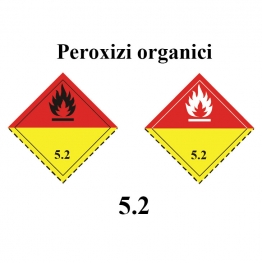 Eticheta peroxizi organici 25 x 25 cm