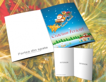 Felicitare de craciun personalizata