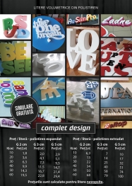 Litere volumetrice polistiren extrudat 3